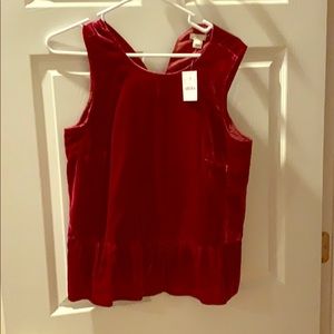 JCrew size 6 velvet tank